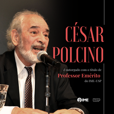 Professor César Polcino é outorgado com o título de Professor Emérito do IME-USP 