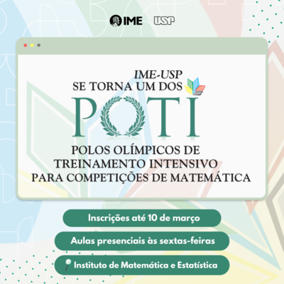 IME-USP se torna Pólo Olímpico de Treinamento Intensivo para competições de matemática