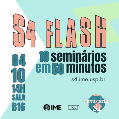 Evento S4 Flash reúne 10 seminários rápidos de matemática no IME-USP