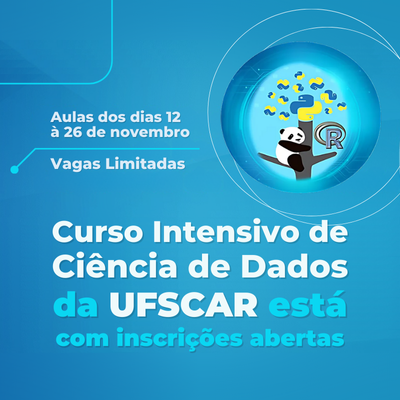 Curso intensivo de Ciência de Dados da UFSCAR está com as inscrições abertas