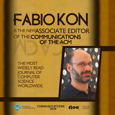 Professor Fabio Kon is the newest Associate Editor of the Communications of the ACM journal