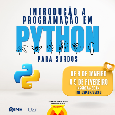 Inscreva-se: Curso livre “Introdução à Programação em Python para Surdos”